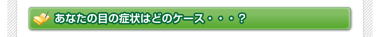 あなたの目の症状はどのケース・・・？